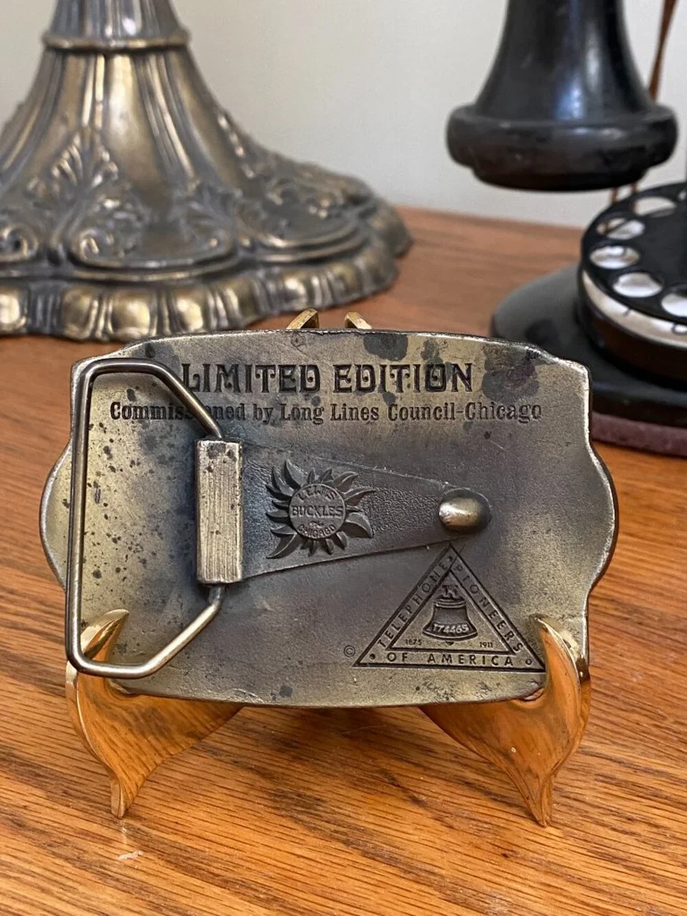 1976 Bell System Telephone Industry 100 Years Belt Buckle Limited Edition